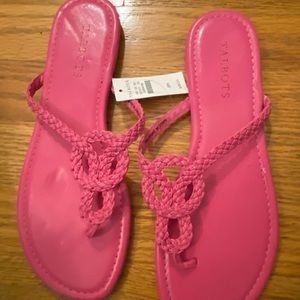 Talbots Pink Sandals-size 8. New with tags.